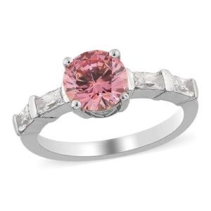 SWAROVSKI Fancy Pink Zirconia Ring